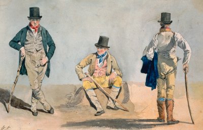A Tri-Portrait of the Architect Anthony Salvin (1799-1881) by William Andrews Nesfield